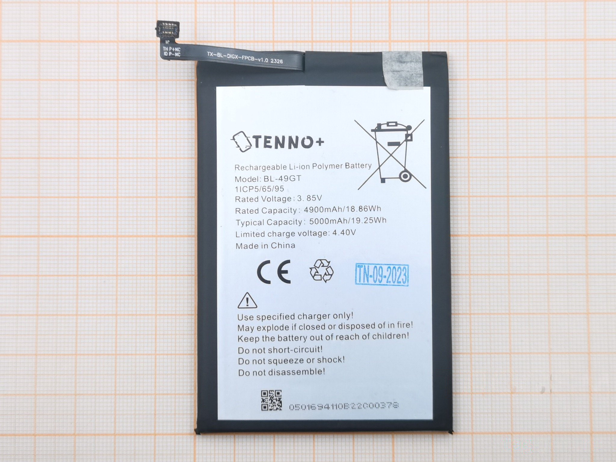 АКБ для Tecno Camon 17P / 18 / 19 Neo / Spark 9 Pro (BL-49GT) (в коробке), TN+