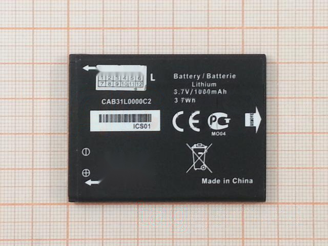 АКБ для Alcatel OT-282 / 3041D / 813 / 890D / 891 / 979 (CAB31L0000C1 / CAB31L0000C2) (в коробке), TN+