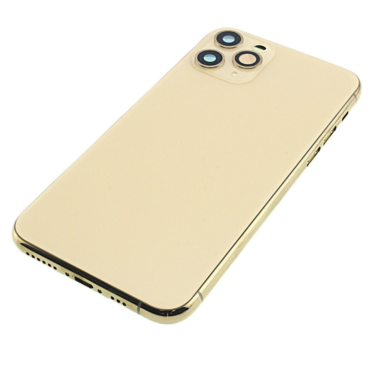 Задняя крышка для iPhone 11 Pro (золото) в сборе, ориг
