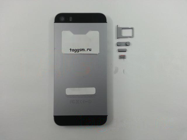 Задняя крышка для iPhone 5S (серый), ориг