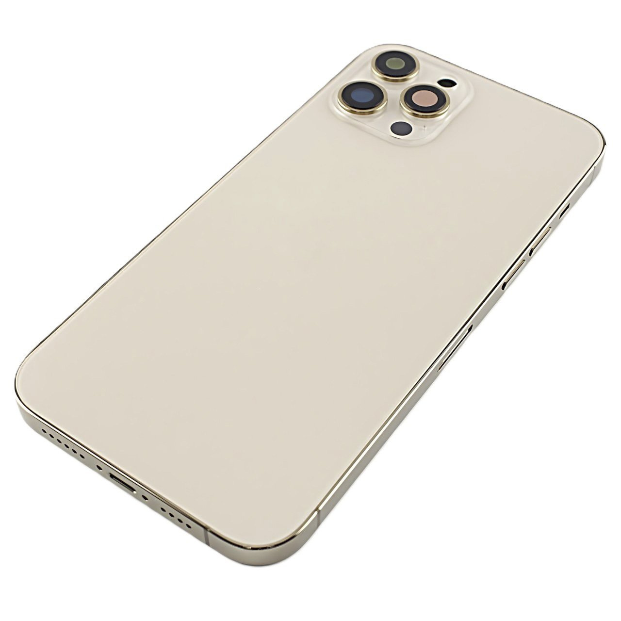 Задняя крышка для iPhone 12 Pro Max (золото) в сборе, ориг