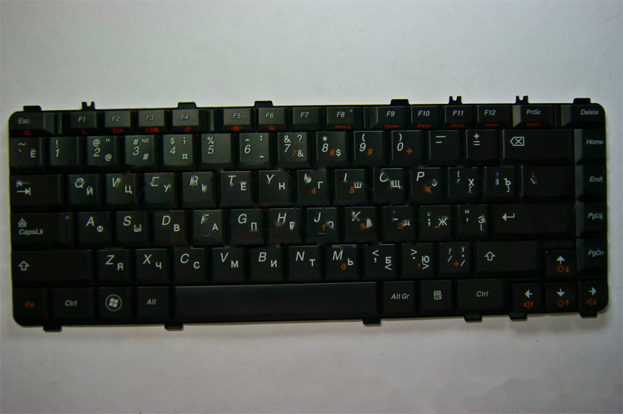 Клавиатура для ноутбука Lenovo Y450 / Y450A / Y450AW / Y450G / Y550 Y550A / Y550P / Y560 / U460 / V460 (черный)