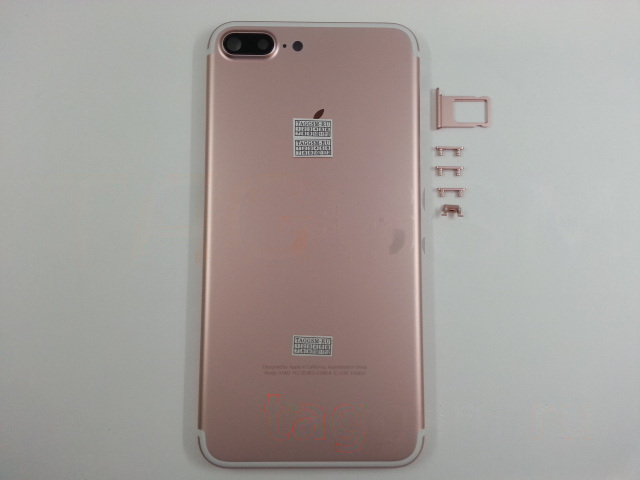 Задняя крышка для iPhone 7 Plus (розовое золото)