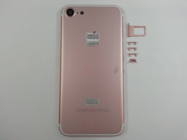 Задняя крышка для iPhone 7 (розовое золото)
