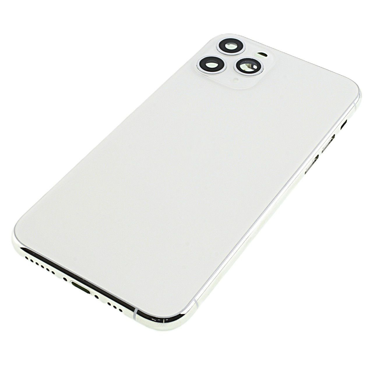 Задняя крышка для iPhone 11 Pro (серебро) в сборе, ориг