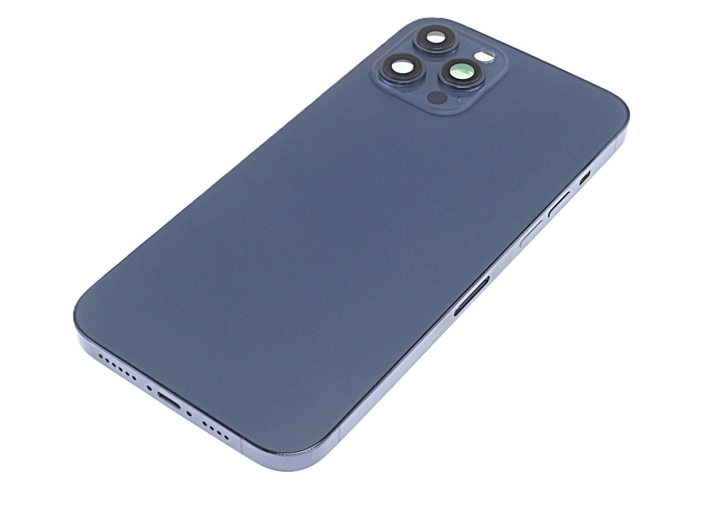 Задняя крышка для iPhone 12 Pro Max (синий) в сборе, ориг