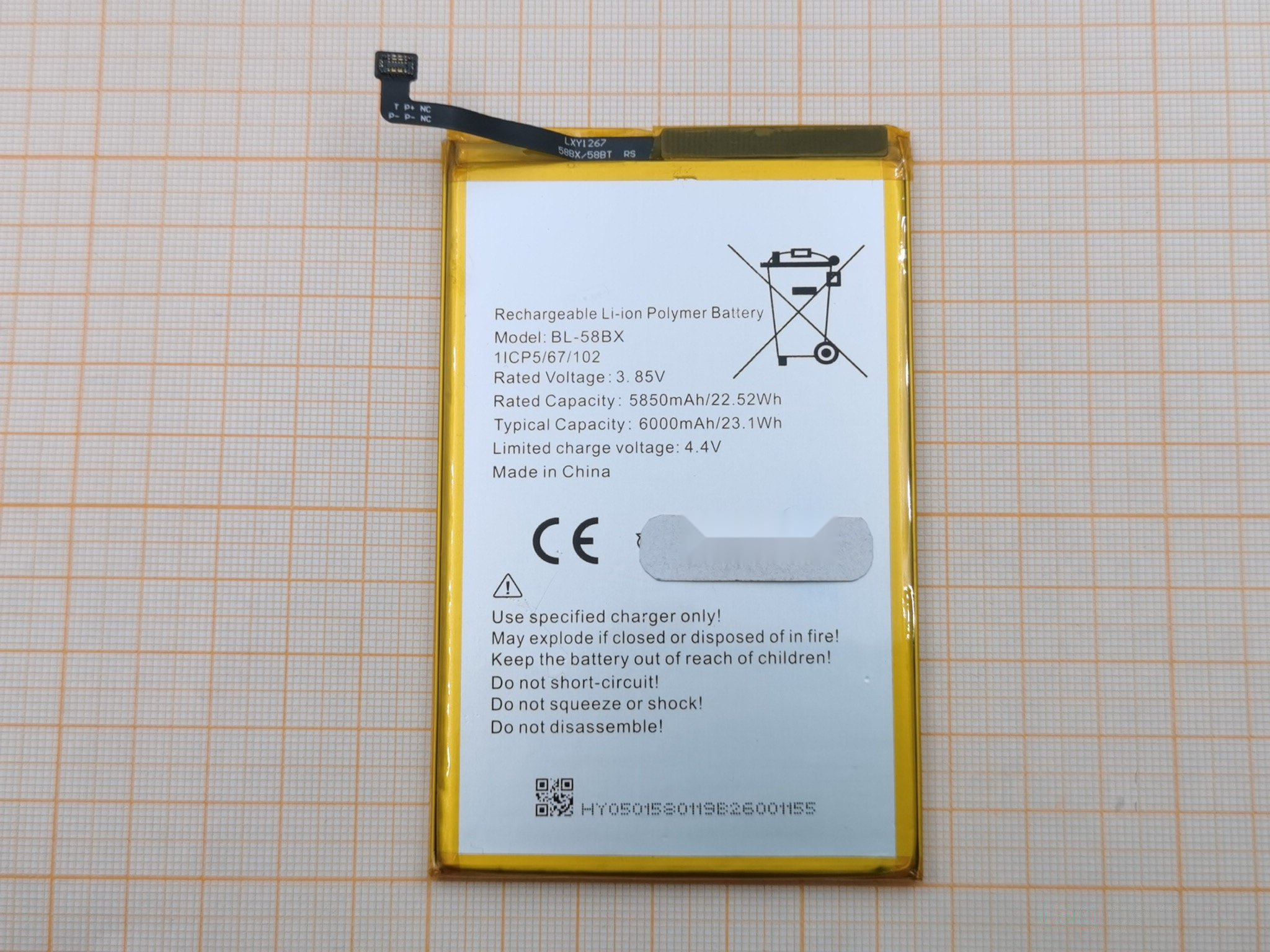 АКБ для Infinix Hot 10 Play / 11 / 11 Play / 12 Play (BL-58BX) (тех.упак), ориг