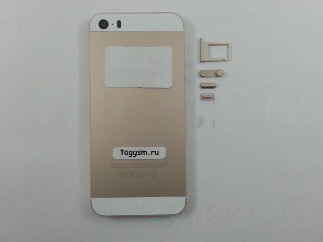 Задняя крышка для iPhone 5S (золото), ориг