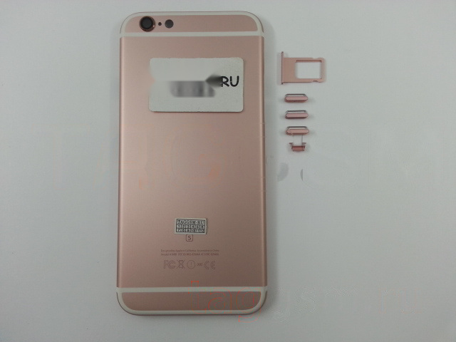 Задняя крышка для iPhone 6S (розовое золото), ориг