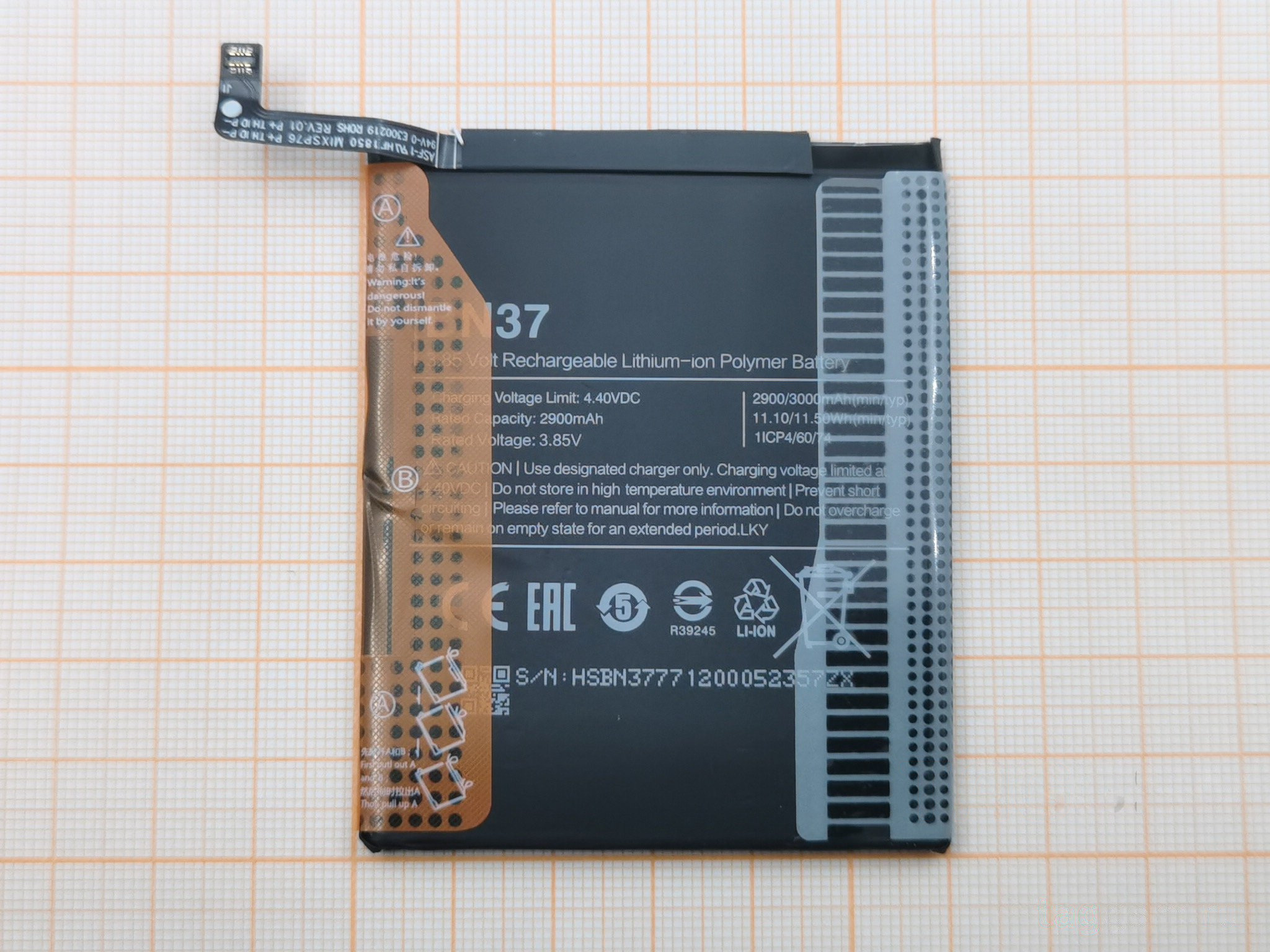 АКБ для Xiaomi Redmi 6 / 6A (BN37) (100%)