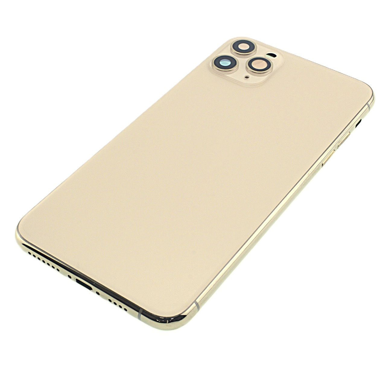Задняя крышка для iPhone 11 Pro Max (золото) в сборе, ориг