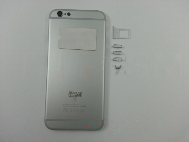 Задняя крышка для iPhone 6S (серебро), ориг