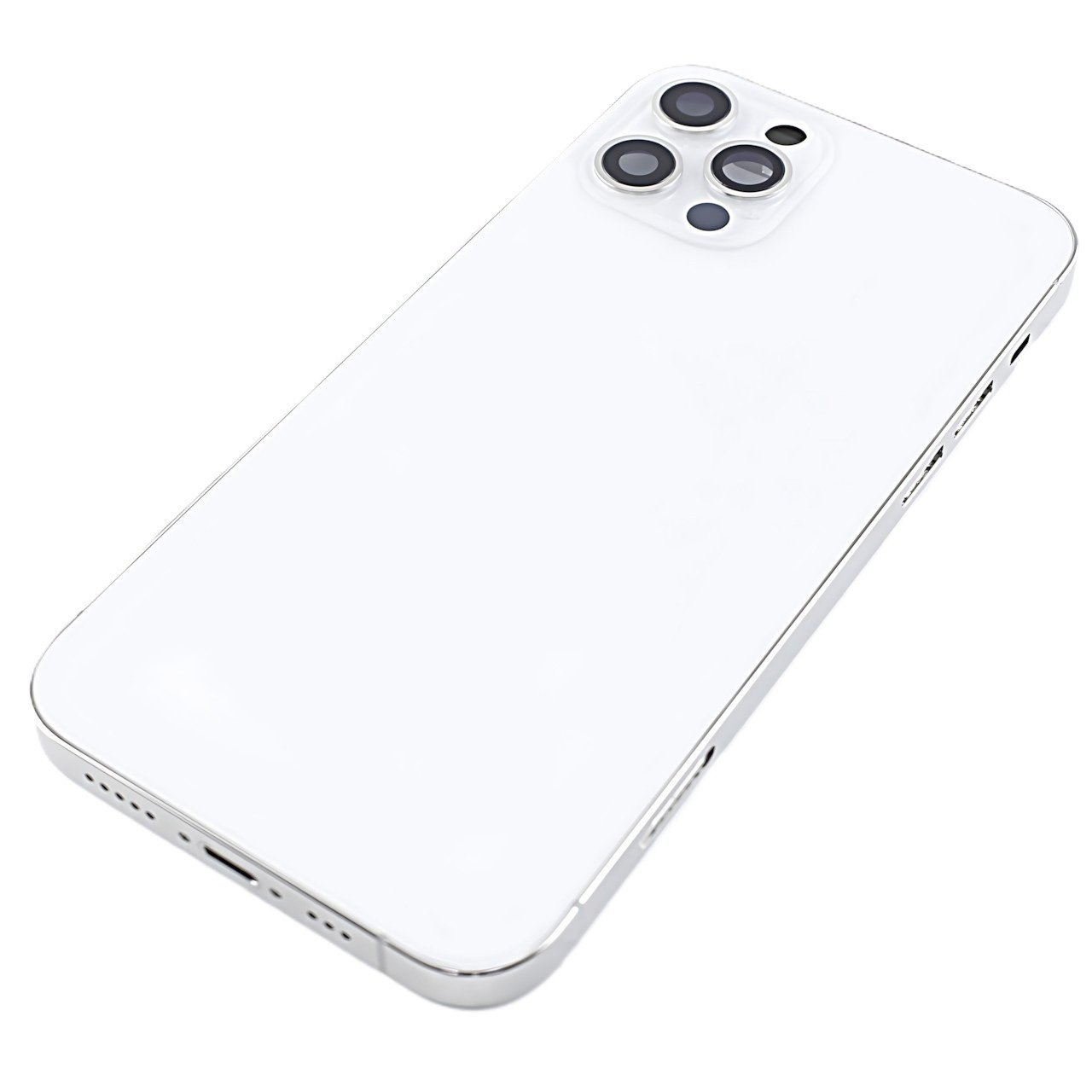 Задняя крышка для iPhone 12 Pro (серебро) в сборе, ориг