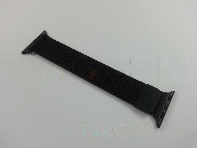 Ремешок для Apple Watch 38mm / 40mm / 41mm (металл, черный)