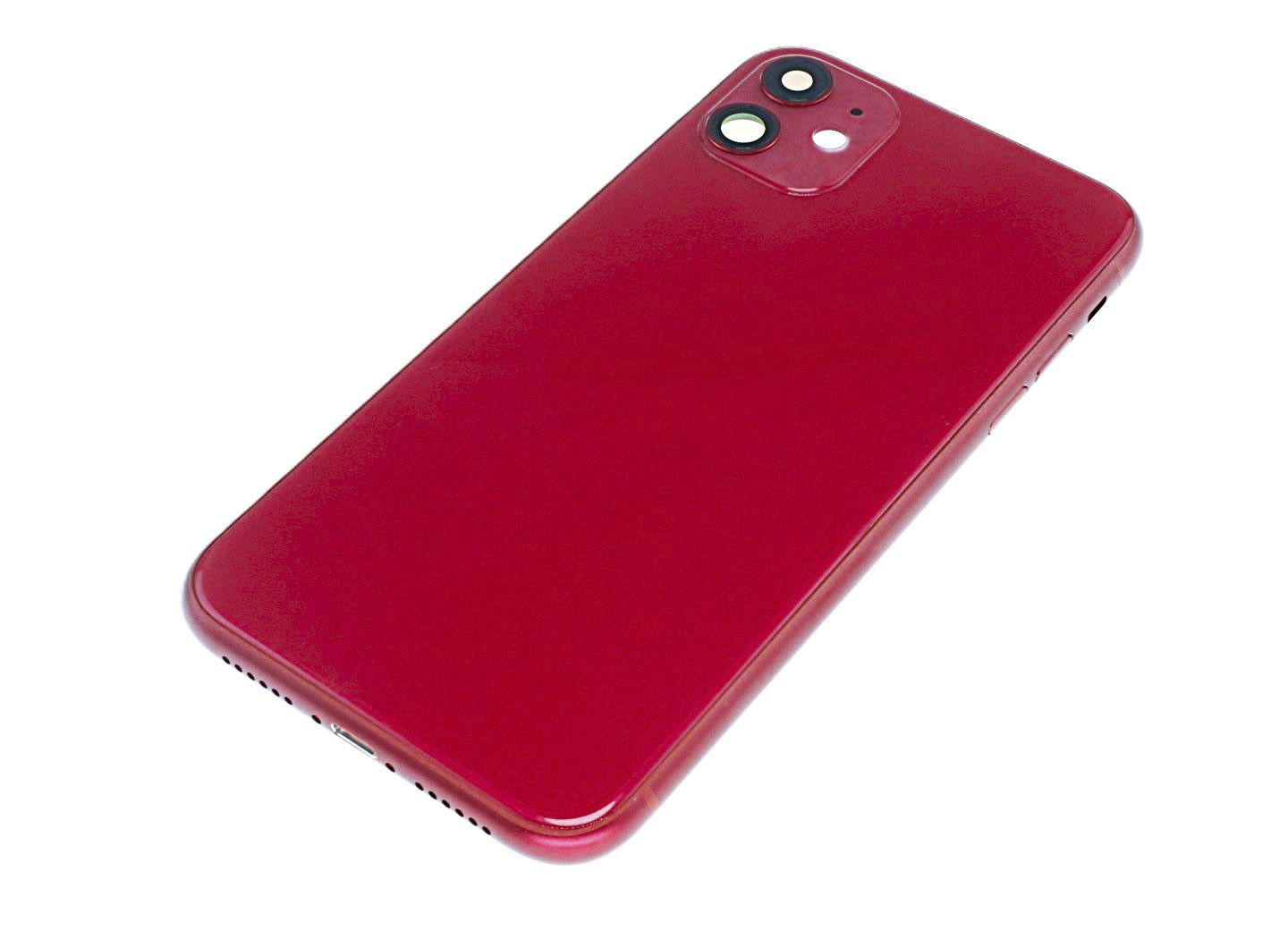 Задняя крышка для iPhone 11 (красный) в сборе, ориг
