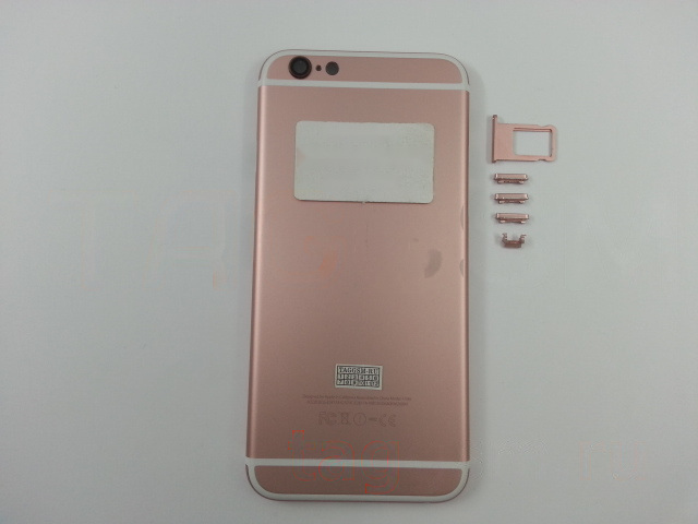 Задняя крышка для iPhone 6 (розовое золото), ориг