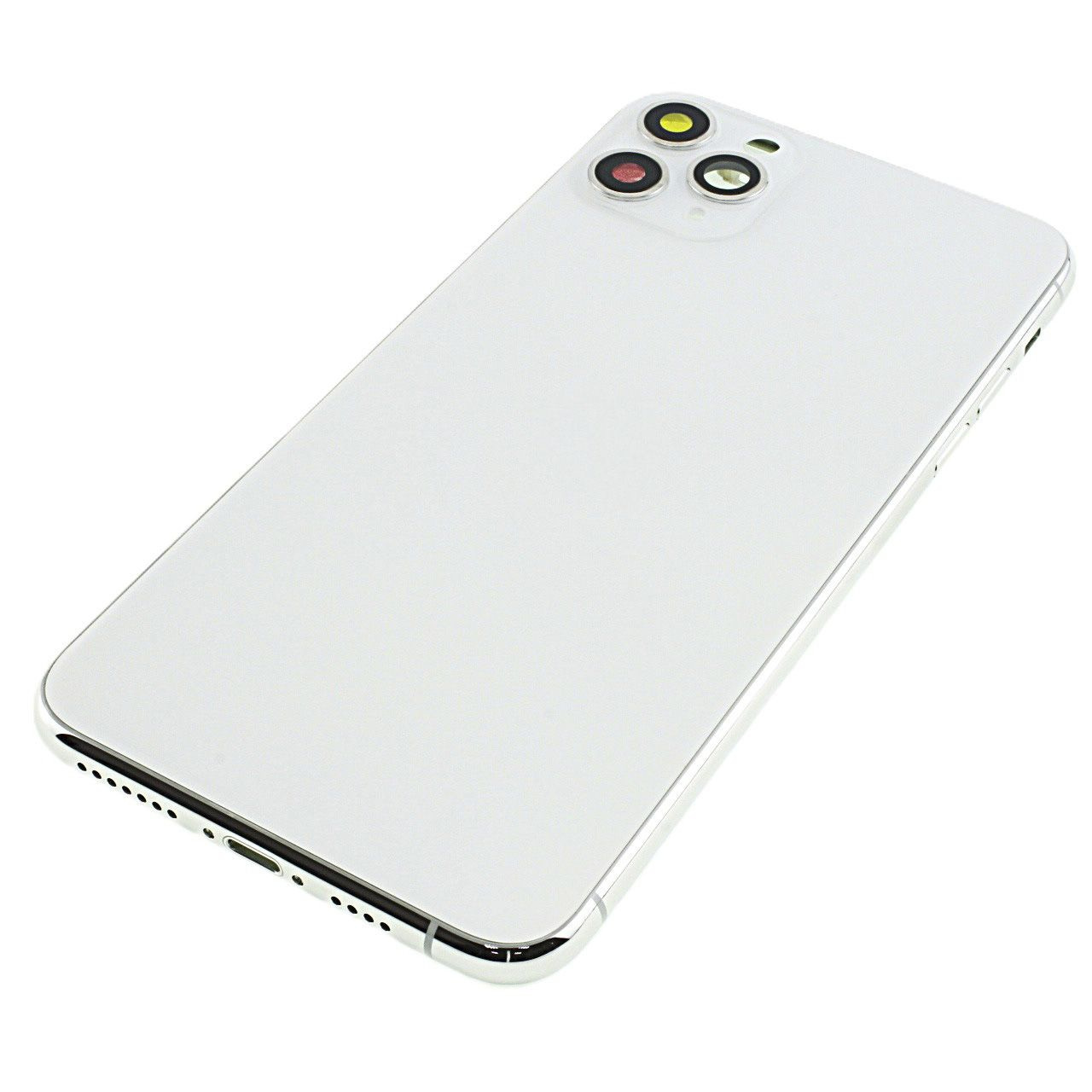 Задняя крышка для iPhone 11 Pro Max (серебро) в сборе, ориг