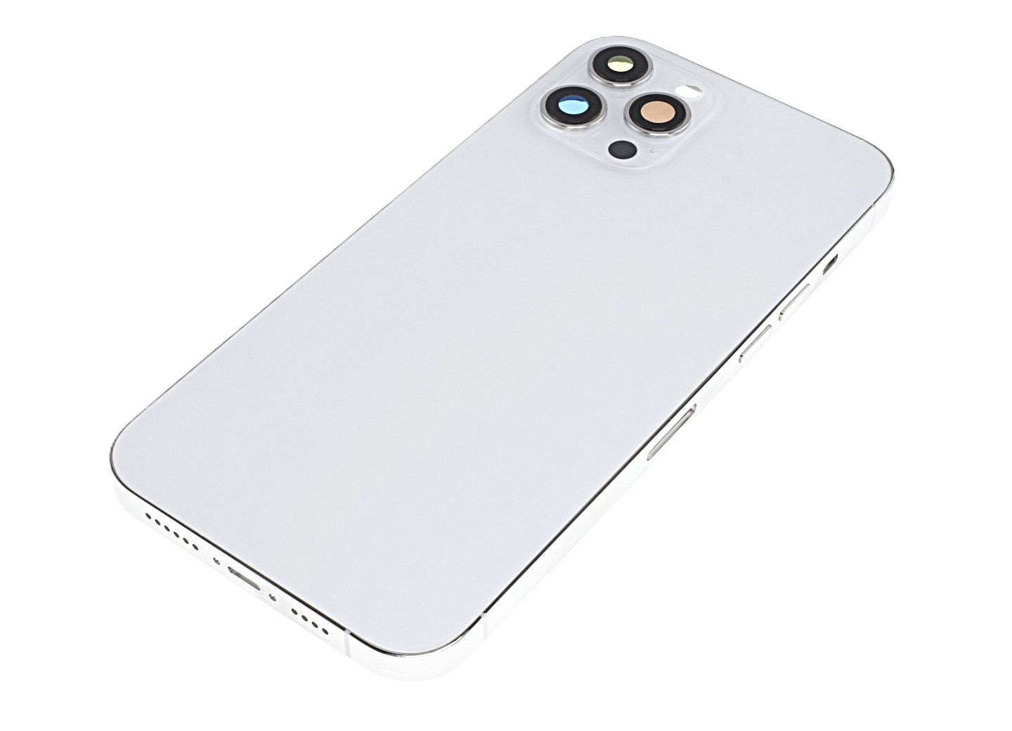 Задняя крышка для iPhone 12 Pro Max (серебро) в сборе, ориг