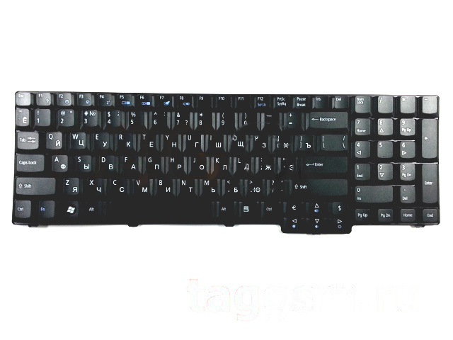 Клавиатура для ноутбука Acer Aspire 5335 / 5735 / 6530G / 6930G / 7100 / 8920G / 8930G / 9300 / 9400 / TravelMate 5110 / 5620 / 7510 / 7720 / Extensa 5635 / 7220 / 7230 / 7620 / E528 (черный)