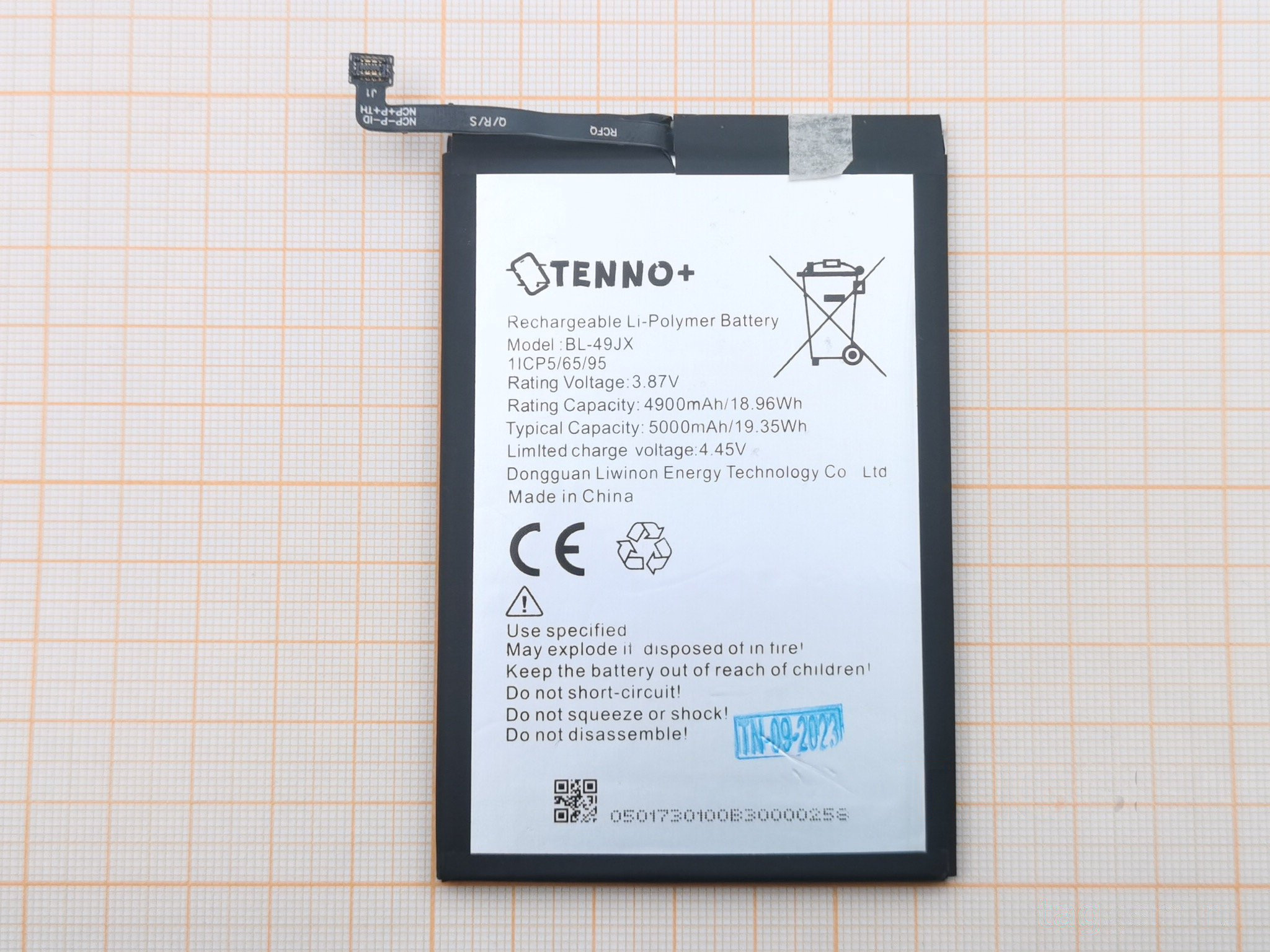 АКБ для Infinix Note 10 Pro / 11 Pro / Hot 30 (BL-49JX) (в коробке), TN+