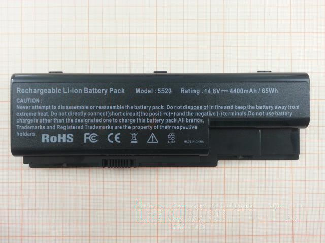 АКБ для ноутбука Acer Aspire 5310G / 5315G / 5520G / 5710G / 5715G / 5739 / 5910G / 6920 / 7330 / 7520 / 7720 / 8730 / 8920 / 5935 / 5940 / 5942 / 6530 / 6920 / 6930 / 6935 / 7535 / 7540 / 7736 / 7738 / 7740, 4400mAh, 14.8V (AS07B31 / AS07B32 / AS07B42 / AS07B52)