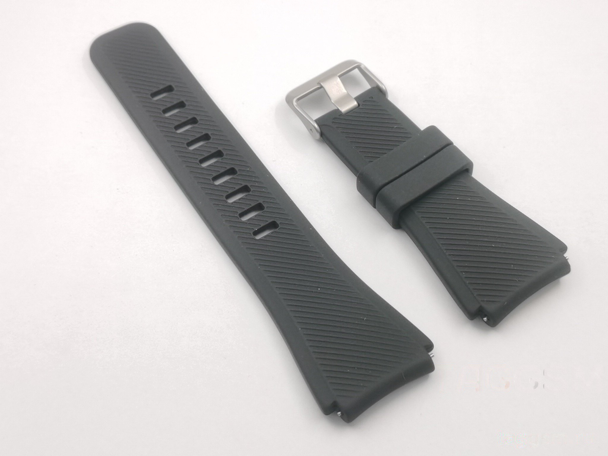 Ремешок для Amazfit / Huawei / Honor / Samsung / Xiaomi 22mm (силикон, черный)