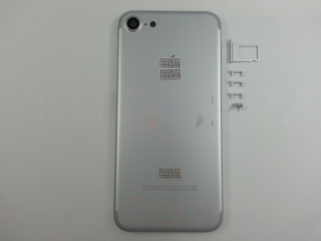Задняя крышка для iPhone 7 (серебро)