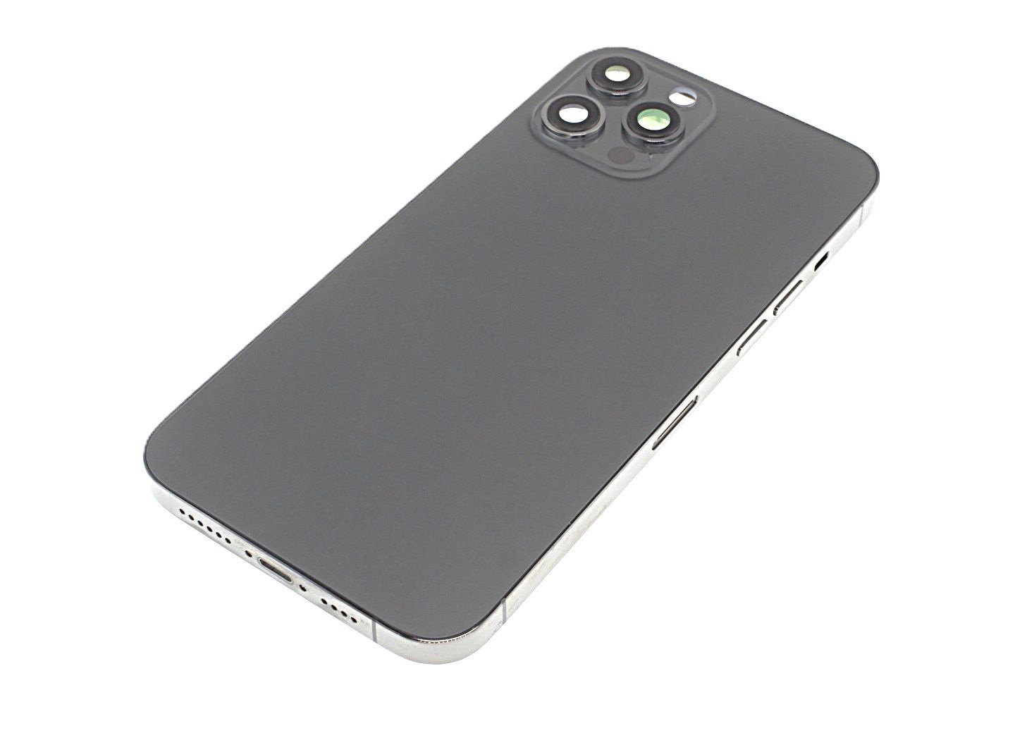 Задняя крышка для iPhone 12 Pro Max (графит) в сборе, ориг