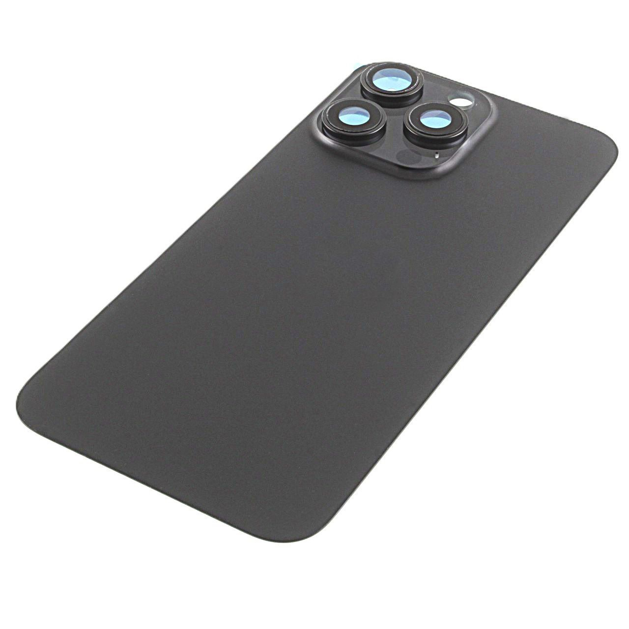 Задняя крышка для iPhone 15 Pro Max (черный) в сборе, ориг
