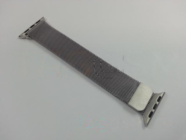 Ремешок для Apple Watch 38mm / 40mm / 41mm (металл, серебро)