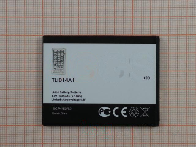 АКБ для Alcatel OT-4009D / 4009X / 4010 / 4012 / 4013D / 4013X / 4027 / 4030 / 4032 / 4033 / 5020 (TLi014A1 CAB31P0000C1 / CAB1300000C1) (в коробке), TN+