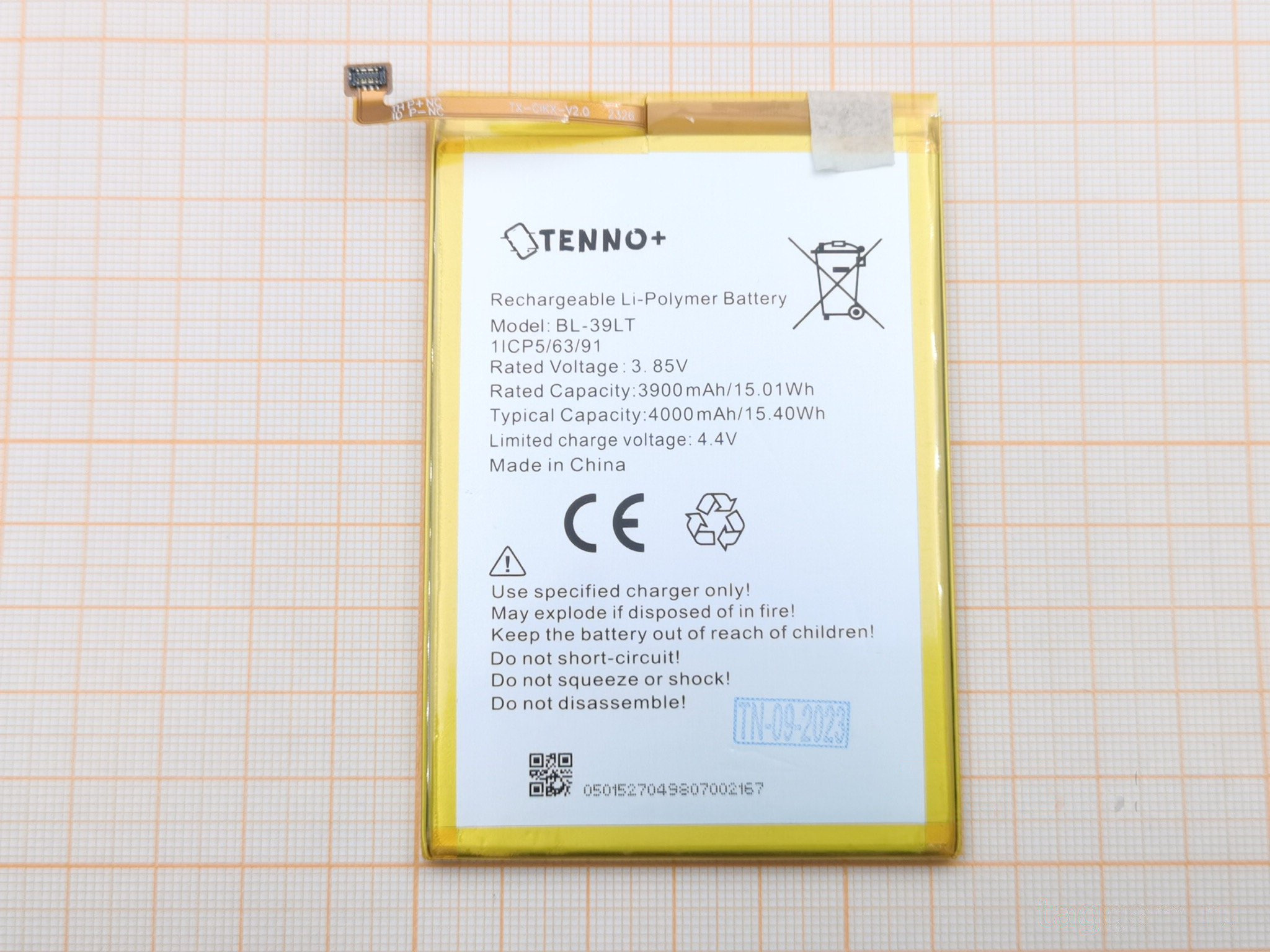 АКБ для Tecno Spark 4 / Camon 12 / 12 Air (BL-39LT) (в коробке), TN+
