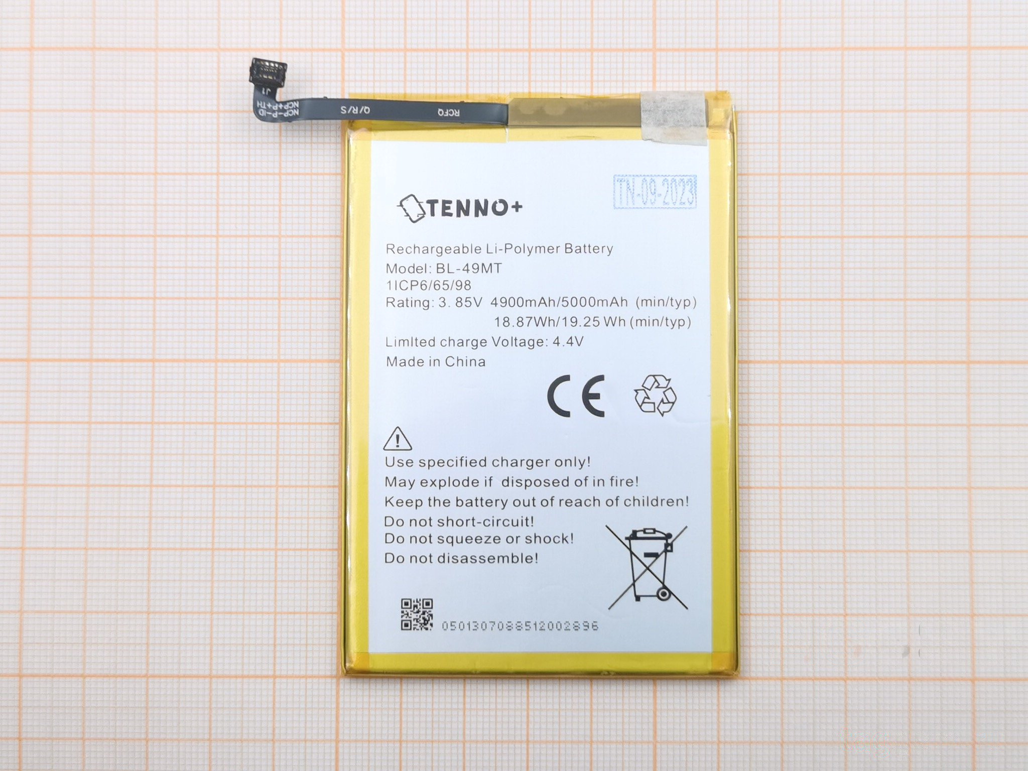 АКБ для Tecno Camon 19 Pro (BL-49MT) (в коробке), TN+