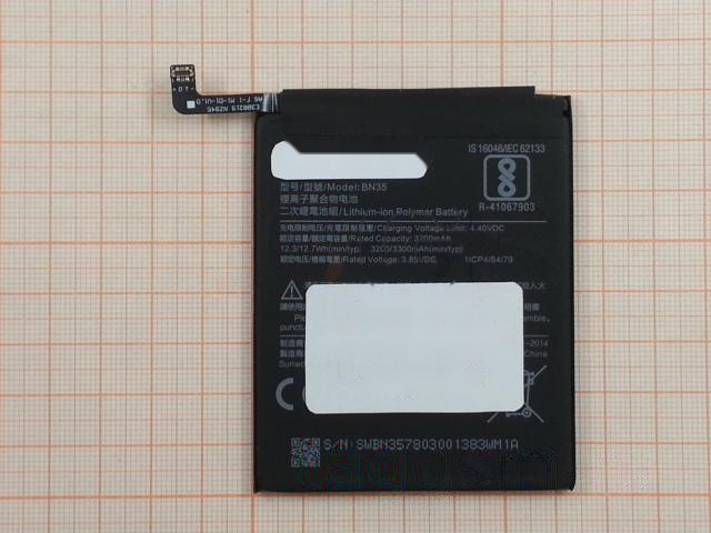 АКБ для Xiaomi Redmi 5 (BN35) (тех.упак), ориг