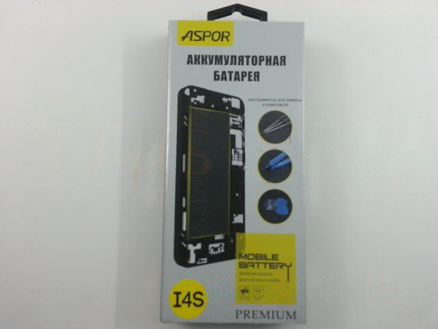 АКБ для iPhone 4S + инструменты для замены, ASPOR