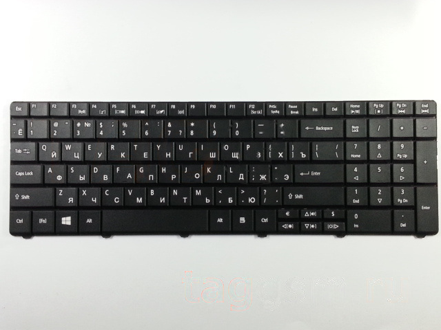 Клавиатура для ноутбука Acer Aspire E1-521 / E1-531 / E1-531G / E1-571 / TravelMate P253 / P453 (черный)