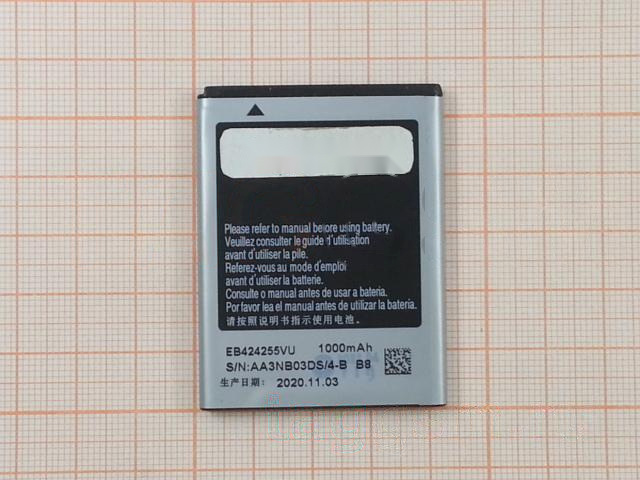 АКБ для Samsung S3850 / S3350 / S5220 / S5222 (EB424255VA / EB424255VU), (в коробке), TN+