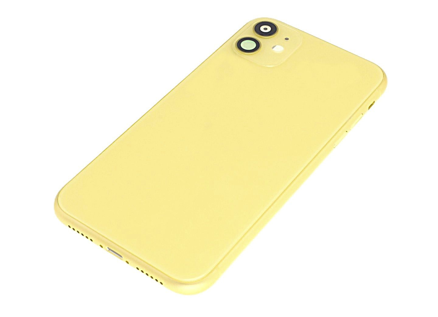 Задняя крышка для iPhone 11 (желтый) в сборе, ориг