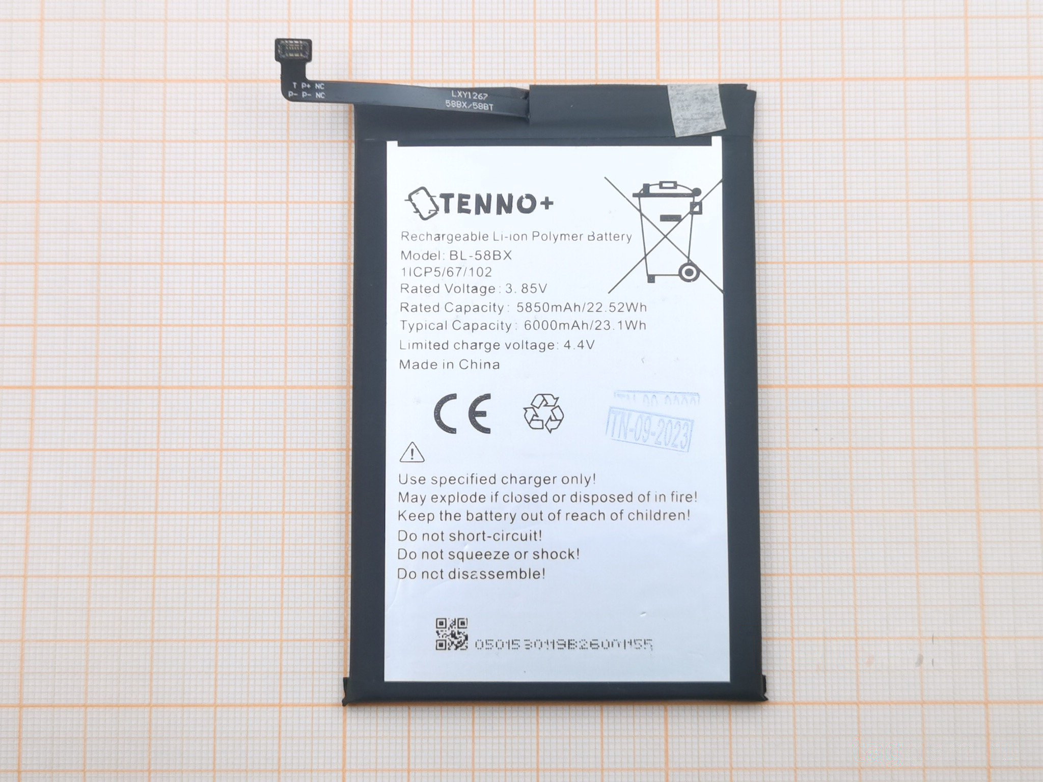 АКБ для Infinix Hot 10 Play / 11 / 11 Play / 12 Play (BL-58BX) (в коробке), TN+