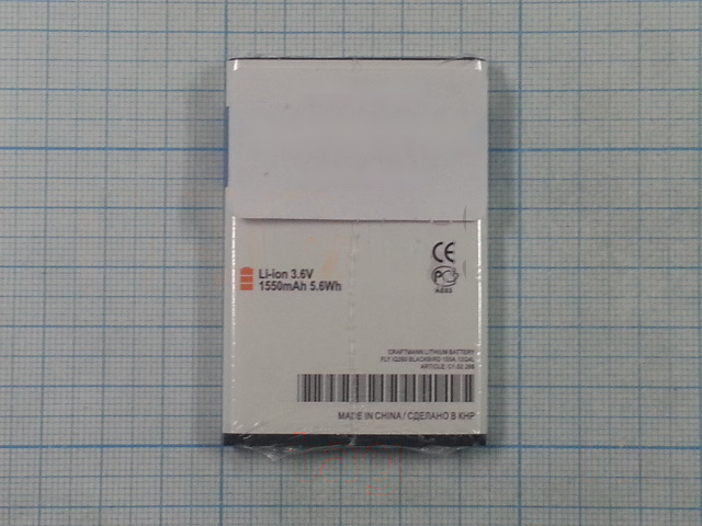 АКБ CRAFTMANN для Fly IQ260 BLACKBIRD 1550mAh Li-ion