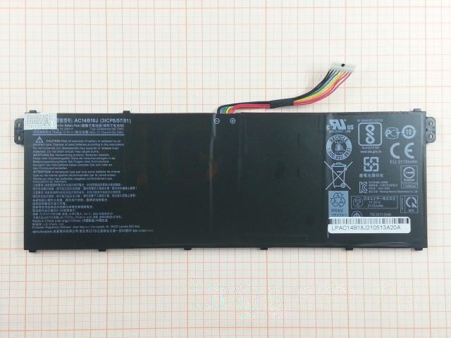 АКБ для ноутбука Acer Aspire ES1-111 / ES1-111M / ES1-131 / ES1-311 / ES1-531, Chromebook CB3-111 / CB5-311 / CB3-531 / CB5-571, 3090mAh, 11.4V (AC14B13J / AC14B18J)