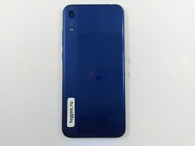 Задняя крышка для Huawei Honor 8A (без сканера отпечатка пальца) (синий), ориг