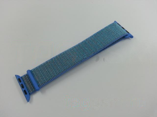 Ремешок для Apple Watch 38mm / 40mm / 41mm (нейлон, голубой)