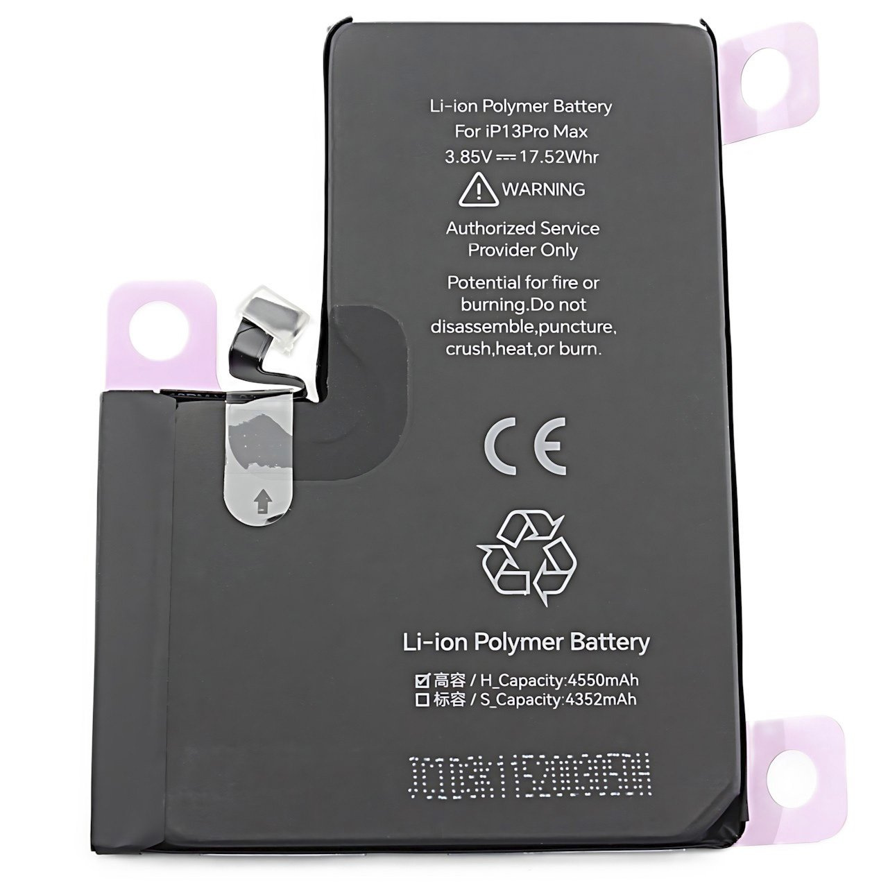 АКБ для iPhone 13 Pro Max, (Diagnosable Battery, без ошибки, повышенной ёмкости), JCID