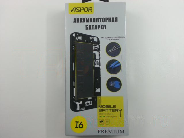 АКБ для iPhone 6 + инструменты для замены, ASPOR