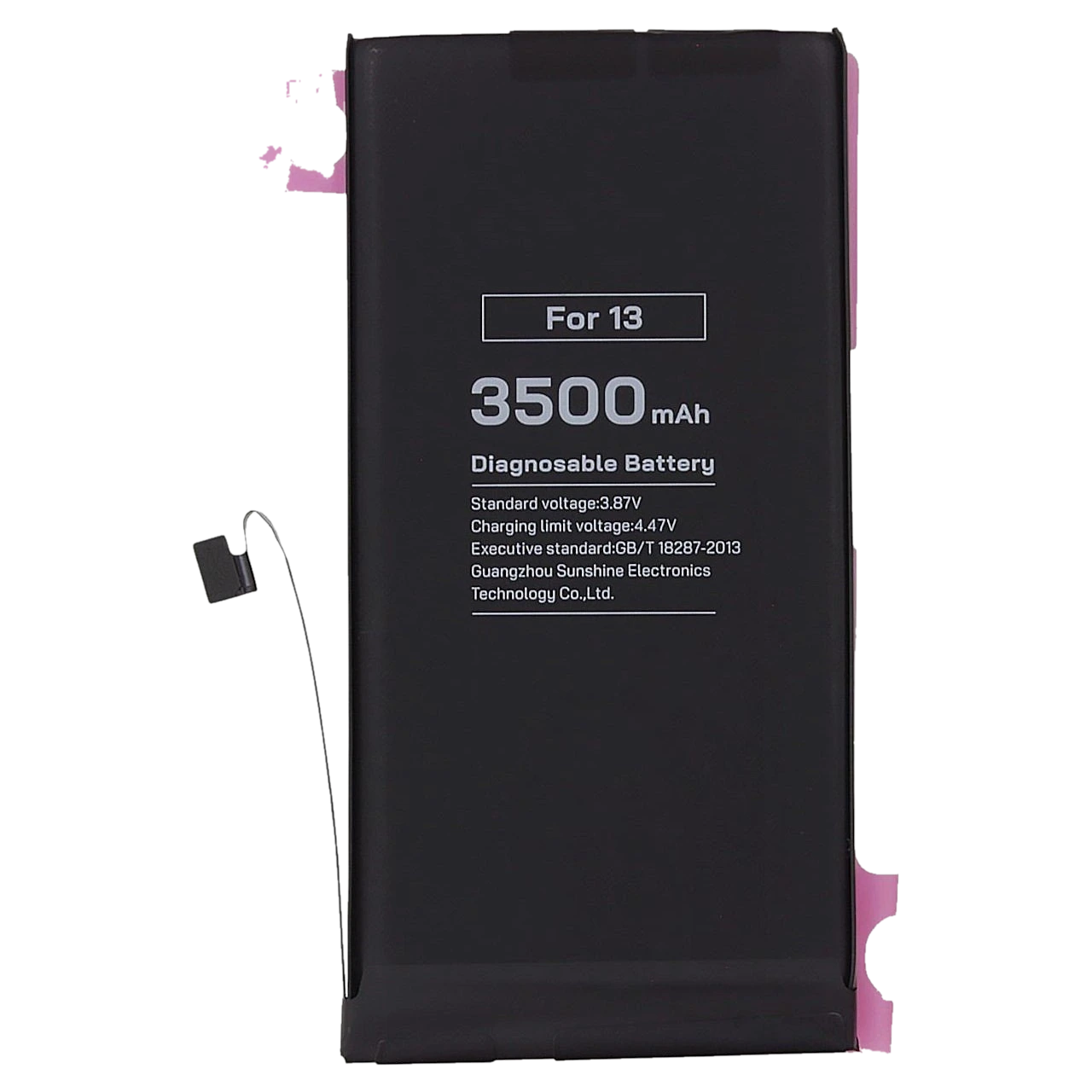 АКБ для iPhone 13, (Diagnosable Battery, без ошибки, повышенной ёмкости), RELIFE