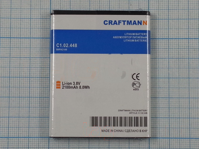 АКБ CRAFTMANN для HTC DESIRE 310 2100mAh Li-ion