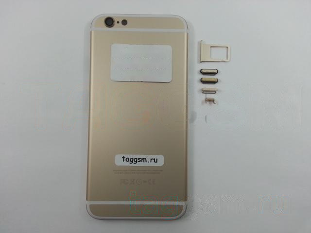 Задняя крышка для iPhone 6 (золото), ориг