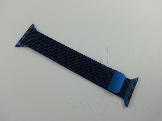 Ремешок для Apple Watch 38mm / 40mm / 41mm (металл, синий)