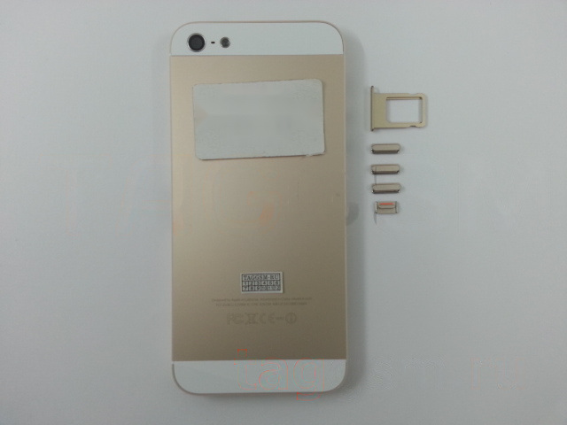Задняя крышка для iPhone 5 (золото), ориг